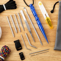 Shimeyao 12 Pcs 2025 Update Paracord FID Knotter Tools Set Stainless Steel Ma…