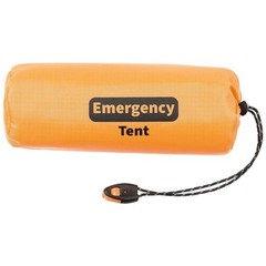 Emergency Tent Orange Aluminium Coated inc Fire Starter & Accessories – Survival Tent