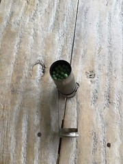 vintage: Marbles Match Stick Holder Hunting Tool 1900 Pat Hiking Camping