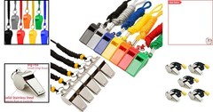 Sports Whistle Set with Lanyards for Coaches & Officials
