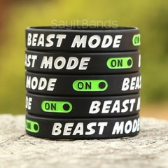 BEAST MODE Wristband Bracelets Wholesale High Quality Motivational Workout Bands