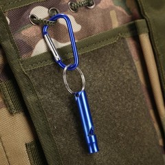 Safety Whistle Aluminum Alloys Construction Emergencies Tool Carabiner Clip