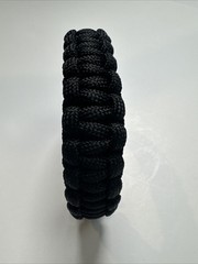 Paracord Bracelet 550 Black Tactical 3/8″ Buckle (Black) Hand Made