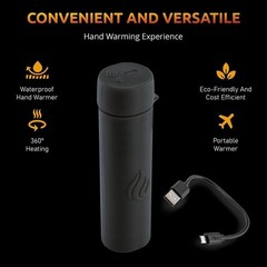 POWERPAW Rechargeable Hand Warmer Portable Electric Small, Black 501 Single