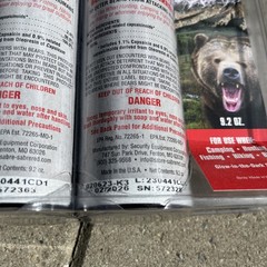 Lot Of (2)New Sealed Frontiersman Bear Spray 9.2oz Expired 20126 Fires 35ft