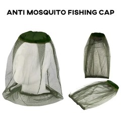 Mosquito Head Net Fishing Hat Breathable Mesh Cap for Camping Outdoor Travel