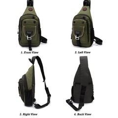 NICGID Sling Bag Chest Shoulder Backpack Crossbody Medium, Army Green-2664