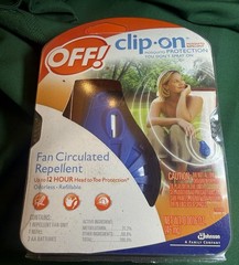 Off! Clip-on Fan Circulated Mosquito Repellent w/ 1 Refill New