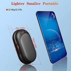 Handwärmer Elektrisch 2er Set 6000mAH Aufladbar USB 3 Heizmodi 20 Stunden C634