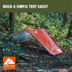 Ozark Trail Survival Camping Blanket Orange 0.99 lb Reflective Thermal Outdoor