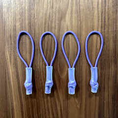 Elite Zipper Pulls (Set of 4) replacement for Nike Bag – Paracord Dredz – Purple
