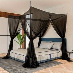 Black Gothic Mosquito Net for Full, Queen & Oversized Beds