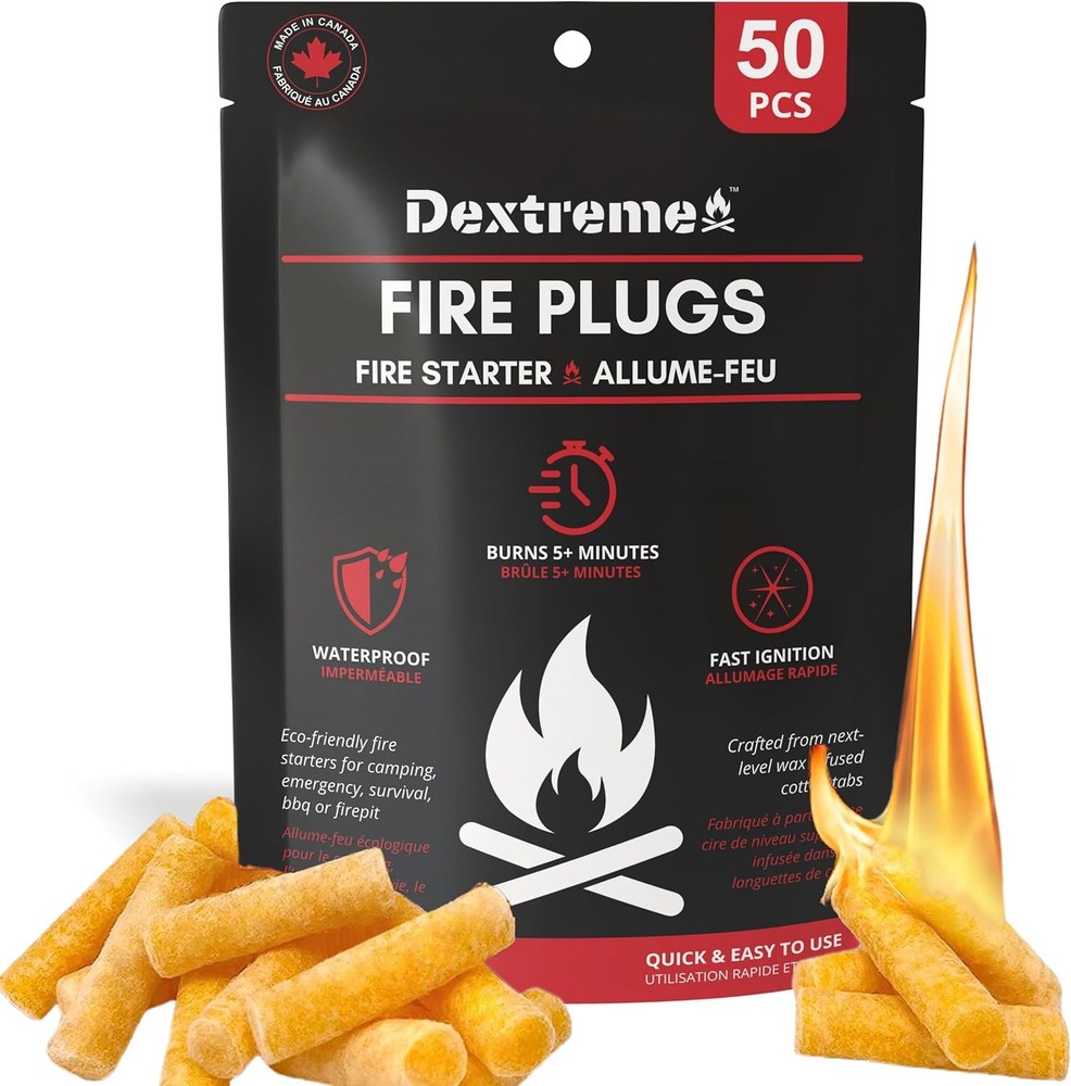 Fire Plugs Waterproof Fire Starter for Campfires Emergencies Survival Fire Pits