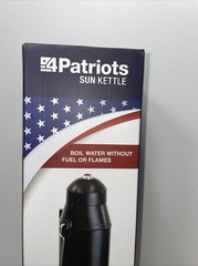 4 Patriots Sun Kettle 16.9 oz Boil Water Solar Heater OffGrid Hot Water From Sun