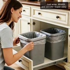 3PCS Large Heavy Duty Trash Can Rubber Bands Fits 13-30 Gallon Bin Liners Office