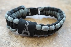 Paracord Bracelet Cabela’s Two-Tone Charcoal/Black Survival Tactical
