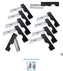 Folding Utility Razor 10-pack for Survival & First Aid Kits Black