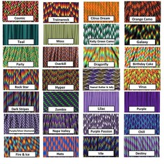550 Paracord – 25′ – Over 100 colors available