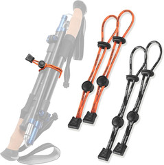 Walking Stick Holder Universal Backpack Bungee Cord & Climbing Stick Straps – He