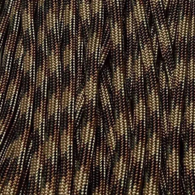 550 Paracord Brown Camo Made in the USA Nylon/Nylon