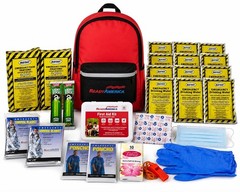 72-Hour Emergency Kit for 2 People – First Aid, Survival Blanket, Go-Bag for Cam