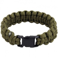 Paracord Bracelet QR Schnalle Black/Olive