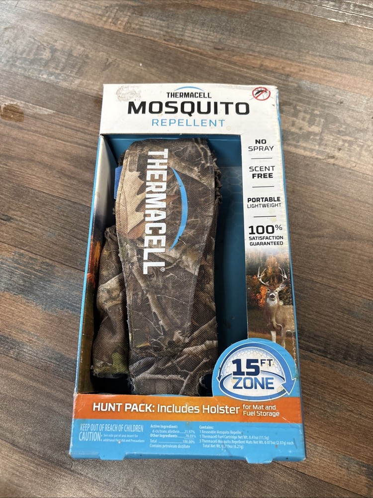 Thermacell Mosquito Repellent Hunt Pack MR300 Portable Camo Holster New Box