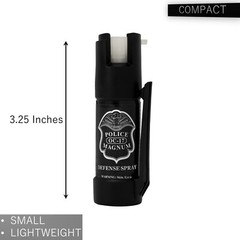 POLICE MAGNUM Bulk Pepper Spray 10 Pack- .50oz GID Bottom Clip Self Defense OC