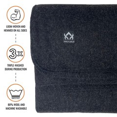 Military Wool Blanket, Warm, Thick, Washable, Ideal for Outdoor, Camping, Sta…