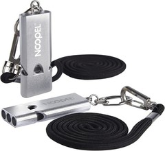 Three-Chamber Survival Whistles – Keychain & Lanyard for Emergency Situations