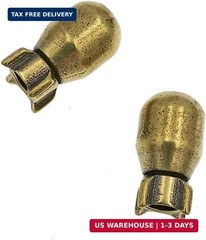 EDC Mini Bomb Brass Paracord Beads,2pcs Antique Knife Lanyard Cord Beads Keychai