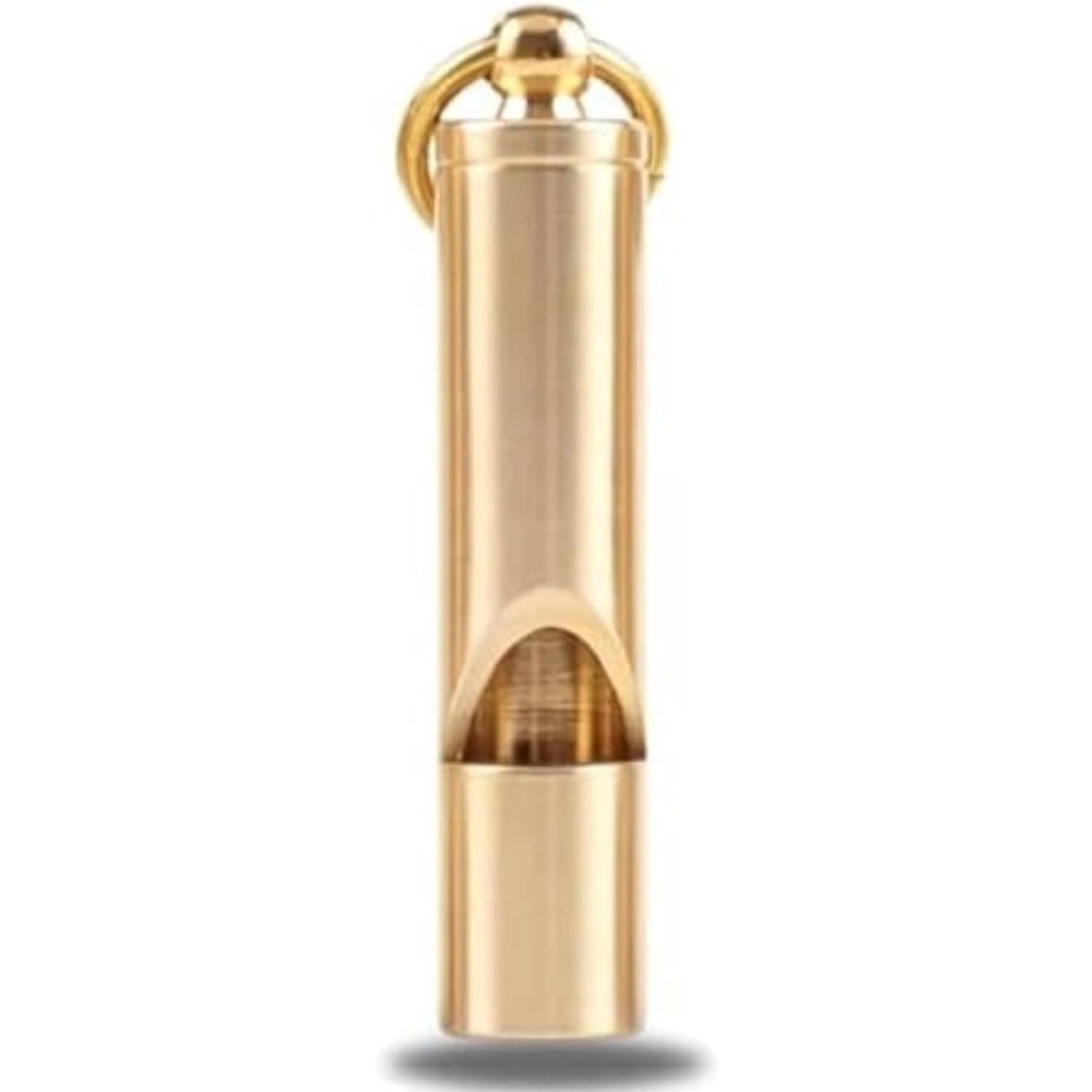 Loudest Brass Whistle — The Original 2-Inch Premium Emergency Whistle 125db+