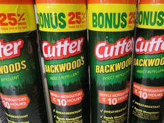 8 Cutter Bug Spray Repellent Deet 25% Backwoods Off Insect 7.5 oz Aerosol Cans
