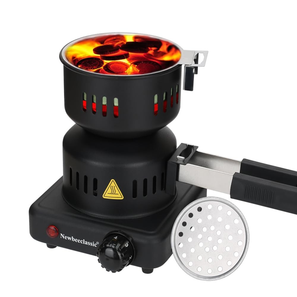 Electric Charcoal Starter,600W Durable Faster Coals Burner with Detachable Ha…