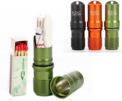 Waterproof Outdoor Emergency Gear Survival Lighter Kit Gear Storm Match KeyChain