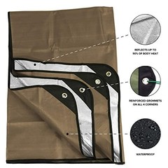 Heavy Duty Insulated Survival Tarp Blanket – 60x82in, Reflects 90% Heat, Waterpr