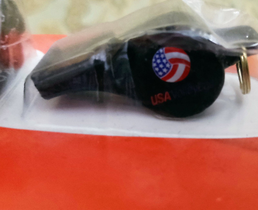 Fox 40 Pearl Whistle USA Volleyball with lanyard