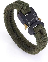 TXZWJZ Paracord Bracelet Buckles 2 Pack Metal Side Quick Release Tactical Belt B
