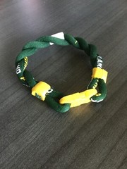 Oakland Athletics Twisted Bracelet. Approximately 8”