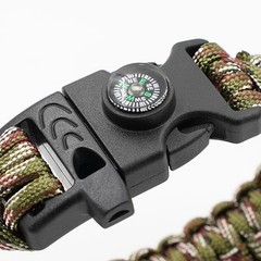 8 Pack Emergency Survival Bracelet with Whistle and Compass,Survival Kit,Wild…