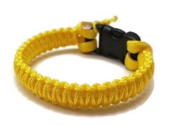Paracord Bracelet 550 Yellow/Yellow Micro Cord U.S. Seller – Handmade