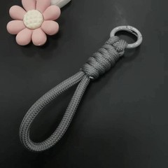 12cm Paracord Braided Woven Keychain Wrist Rope Phone Case Anti-lost Rope Strap