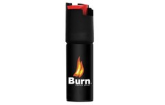 BURN Pepper Spray 0.5oz Blue Security Keychain Case Safety Lock Molded