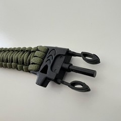 Helios Tactical Survival Paracord Bracelet Army Green Olive Drab Mens Gift Idea