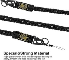 Fashion Paracord Tactical Woven Long Lanyard for Hanging Key Camera Whistle