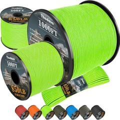Reflective Paracord Rope 850Ib 50/100/200/500/1000ft 4MM 11 Strand para Cords