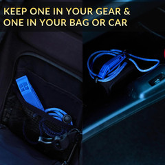 Blue Whistle 120Db Loud Safety & Emergency Whistle with Lanyard
