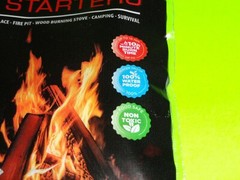 14x 4PK=56 GoFire Fire Starters Hiking Camping Survival Grill Stove Pit NonToxic