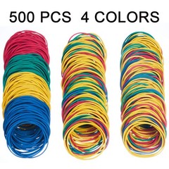 AMUU Rubber Bands 500pcs size 19#19 rubber band Blue,yellow,red,green