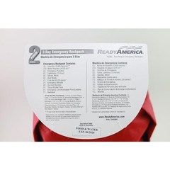 72 Hour Emergency Kit 2-Person 3-Day Backpack Includes First Aid Kit